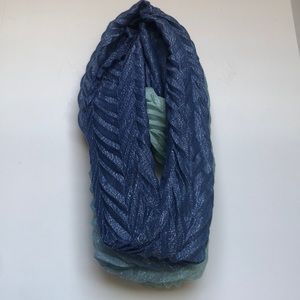 Blue Green Gradient Infinity Scarf